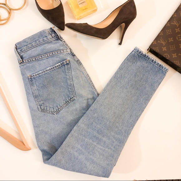 AGOLDE High Rise Feel Good Button Fly Jeans - Picture 4 of 12